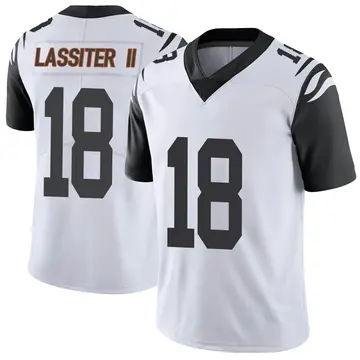 Nike Kwamie Lassiter II Men's Limited Cincinnati Bengals White Color Rush Vapor Untouchable Jersey