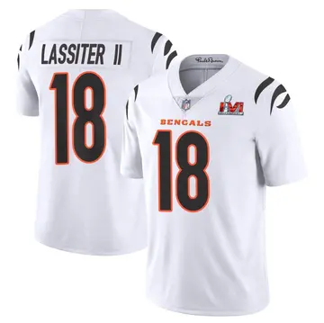 Nike Kwamie Lassiter II Men's Limited Cincinnati Bengals White Vapor Untouchable Super Bowl LVI Bound Jersey