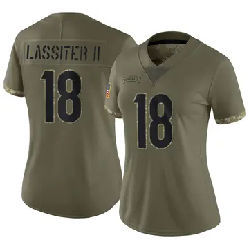 Nike Kwamie Lassiter II Women's Limited Cincinnati Bengals Olive 2022 Salute To Service Jersey