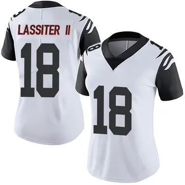 Nike Kwamie Lassiter II Women's Limited Cincinnati Bengals White Color Rush Vapor Untouchable Jersey