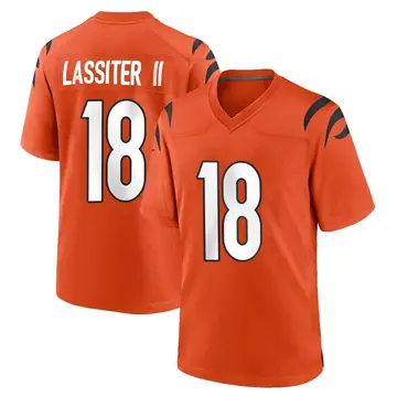 Nike Kwamie Lassiter II Youth Game Cincinnati Bengals Orange Jersey