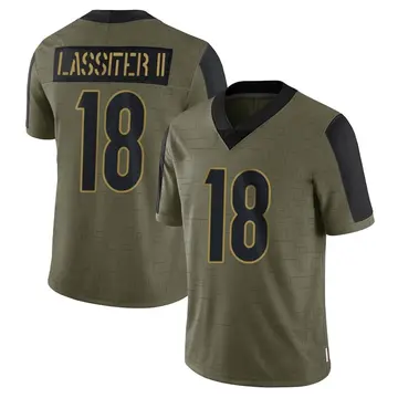 Nike Kwamie Lassiter II Youth Limited Cincinnati Bengals Olive 2021 Salute To Service Jersey