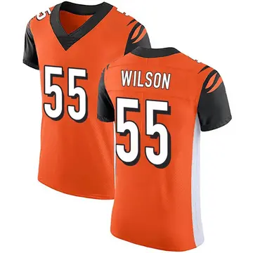 Nike Logan Wilson Men's Elite Cincinnati Bengals Orange Alternate Vapor Untouchable Jersey