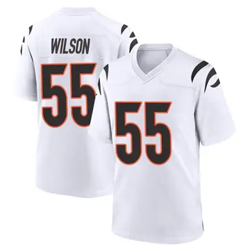 Nike Logan Wilson Men's Game Cincinnati Bengals White Jersey