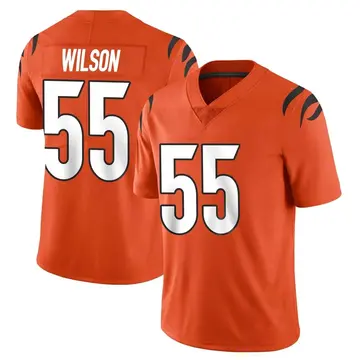 Nike Logan Wilson Men's Limited Cincinnati Bengals Orange Vapor Untouchable Jersey