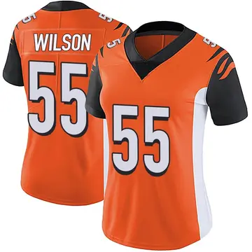 Nike Logan Wilson Women's Limited Cincinnati Bengals Orange Vapor Untouchable Jersey
