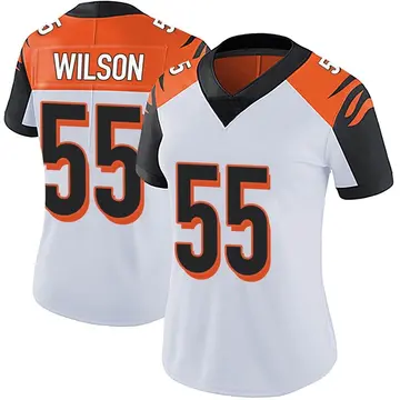 Nike Logan Wilson Women's Limited Cincinnati Bengals White Vapor Untouchable Jersey