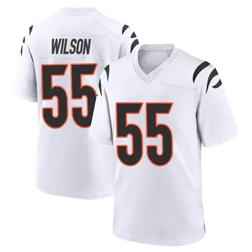 Nike Logan Wilson Youth Game Cincinnati Bengals White Jersey