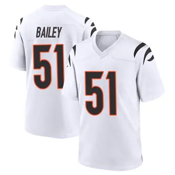 Nike Markus Bailey Men's Game Cincinnati Bengals White Jersey