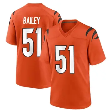 Nike Markus Bailey Youth Game Cincinnati Bengals Orange Jersey