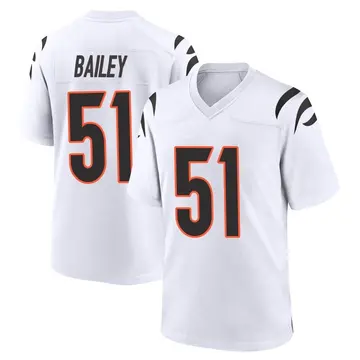 Nike Markus Bailey Youth Game Cincinnati Bengals White Jersey