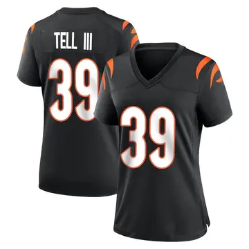Nike Marvell Tell III Women's Game Cincinnati Bengals Black Team Color Jersey