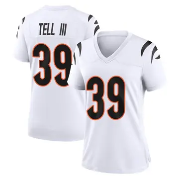 Nike Marvell Tell III Women's Game Cincinnati Bengals White Jersey