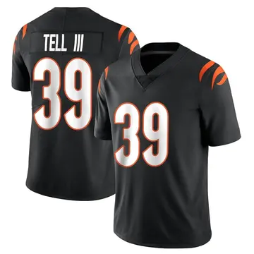 Nike Marvell Tell III Youth Limited Cincinnati Bengals Black Team Color Vapor Untouchable Jersey