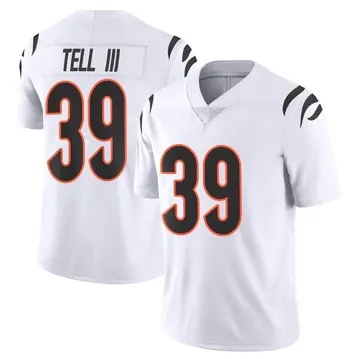 Nike Marvell Tell III Youth Limited Cincinnati Bengals White Vapor Untouchable Jersey