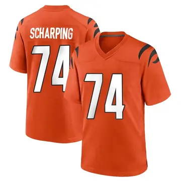 Nike Max Scharping Men's Game Cincinnati Bengals Orange Jersey