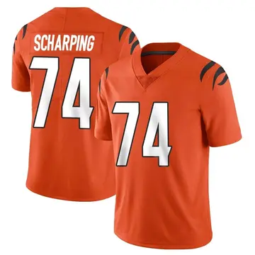 Nike Max Scharping Men's Limited Cincinnati Bengals Orange Vapor Untouchable Jersey