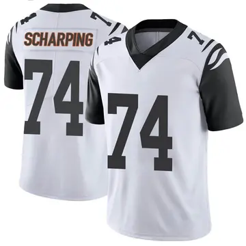 Nike Max Scharping Men's Limited Cincinnati Bengals White Color Rush Vapor Untouchable Jersey
