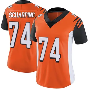 Nike Max Scharping Women's Limited Cincinnati Bengals Orange Vapor Untouchable Jersey