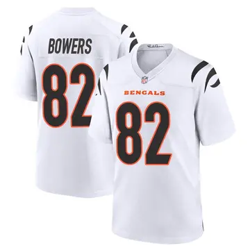 Nike Nick Bowers Men's Game Cincinnati Bengals White Jersey