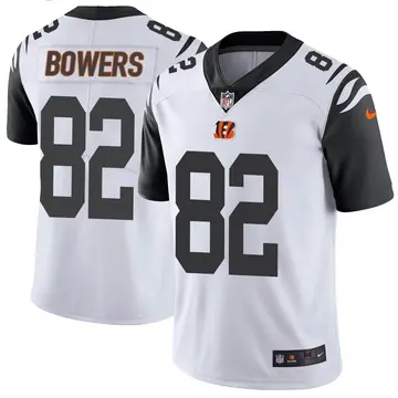 Nike Nick Bowers Youth Limited Cincinnati Bengals White Color Rush Vapor Untouchable Jersey