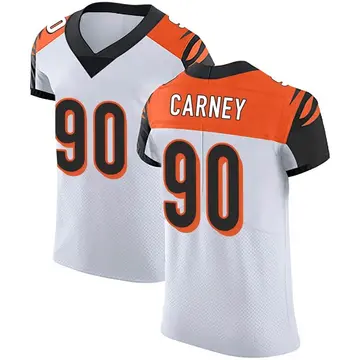 Nike Owen Carney Men's Elite Cincinnati Bengals White Vapor Untouchable Jersey