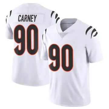 Nike Owen Carney Men's Limited Cincinnati Bengals White Vapor Untouchable Jersey