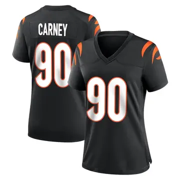 Nike Owen Carney Women's Game Cincinnati Bengals Black Team Color Jersey