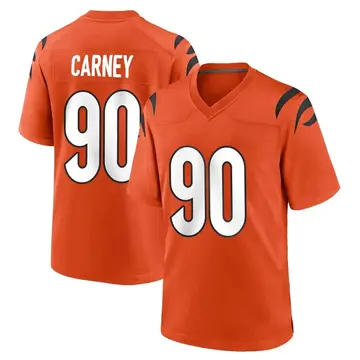 Nike Owen Carney Youth Game Cincinnati Bengals Orange Jersey