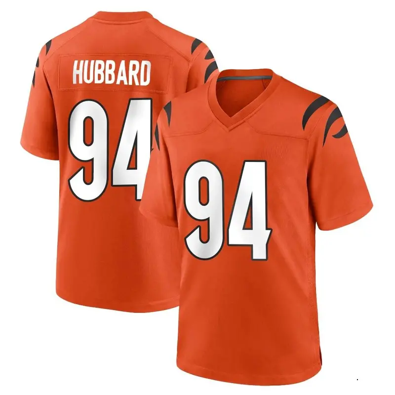Nike Sam Hubbard Men's Game Cincinnati Bengals Orange Jersey