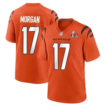 Nike Stanley Morgan Men's Game Cincinnati Bengals Orange Super Bowl LVI Bound Jersey