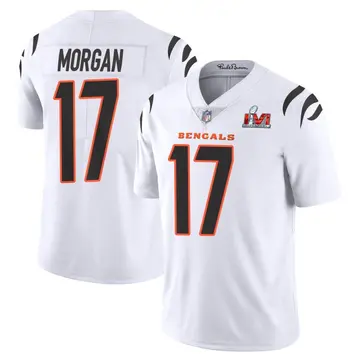 Nike Stanley Morgan Men's Limited Cincinnati Bengals White Vapor Untouchable Super Bowl LVI Bound Jersey