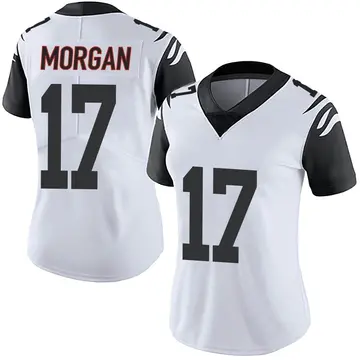 Nike Stanley Morgan Women's Limited Cincinnati Bengals White Color Rush Vapor Untouchable Jersey