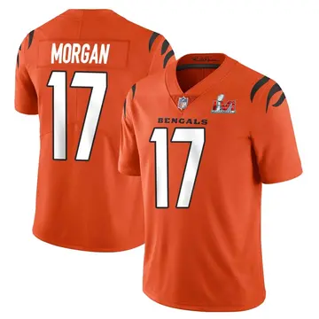 Nike Stanley Morgan Youth Limited Cincinnati Bengals Orange Vapor Untouchable Super Bowl LVI Bound Jersey