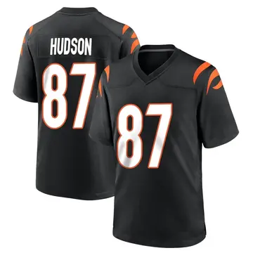 Nike Tanner Hudson Men's Game Cincinnati Bengals Black Team Color Jersey