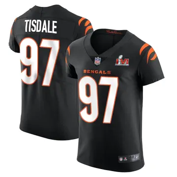 Nike Tariqious Tisdale Men's Elite Cincinnati Bengals Black Team Color Vapor Untouchable Super Bowl LVI Bound Jersey