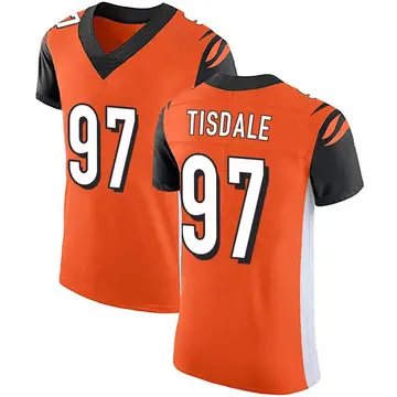 Nike Tariqious Tisdale Men's Elite Cincinnati Bengals Orange Alternate Vapor Untouchable Jersey