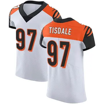 Nike Tariqious Tisdale Men's Elite Cincinnati Bengals White Vapor Untouchable Jersey