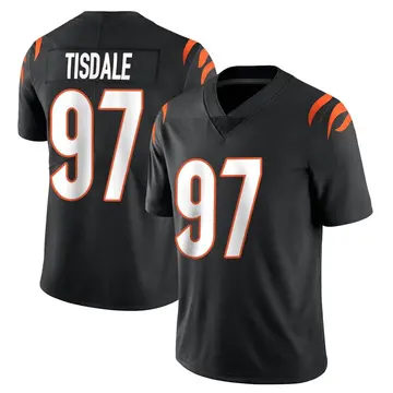 Nike Tariqious Tisdale Men's Limited Cincinnati Bengals Black Team Color Vapor Untouchable Jersey