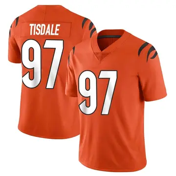 Nike Tariqious Tisdale Men's Limited Cincinnati Bengals Orange Vapor Untouchable Jersey