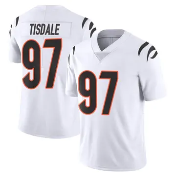 Nike Tariqious Tisdale Men's Limited Cincinnati Bengals White Vapor Untouchable Jersey