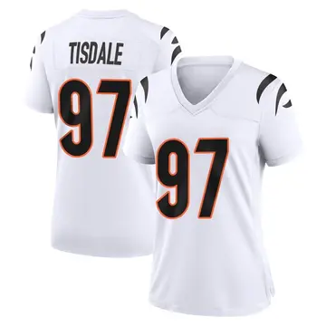 Nike Tariqious Tisdale Women's Game Cincinnati Bengals White Jersey