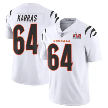 Nike Ted Karras Youth Limited Cincinnati Bengals White Vapor Untouchable Super Bowl LVI Bound Jersey