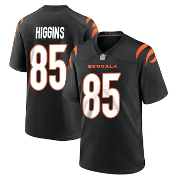 Nike Tee Higgins Men's Game Cincinnati Bengals Black Team Color Jersey
