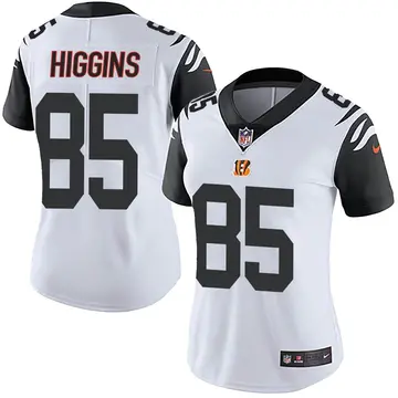 Nike Tee Higgins Women's Limited Cincinnati Bengals White Color Rush Vapor Untouchable Jersey
