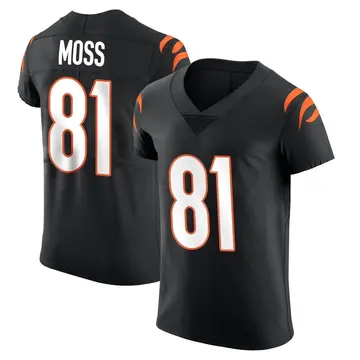 Nike Thaddeus Moss Men's Elite Cincinnati Bengals Black Team Color Vapor Untouchable Jersey