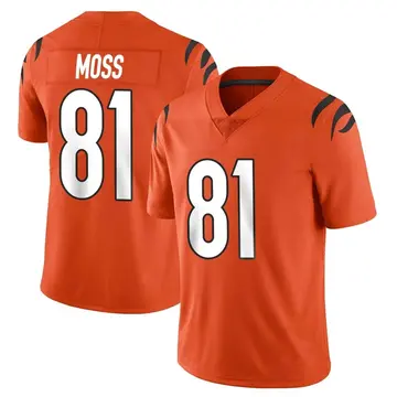Nike Thaddeus Moss Men's Limited Cincinnati Bengals Orange Vapor Untouchable Jersey