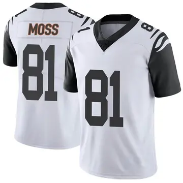 Nike Thaddeus Moss Youth Limited Cincinnati Bengals White Color Rush Vapor Untouchable Jersey