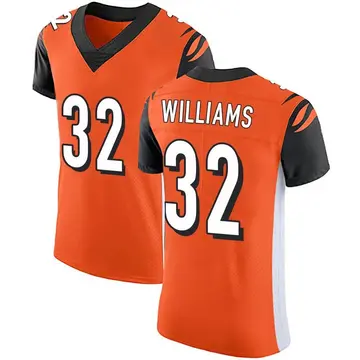 Nike Trayveon Williams Men's Elite Cincinnati Bengals Orange Alternate Vapor Untouchable Jersey