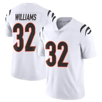 Nike Trayveon Williams Youth Limited Cincinnati Bengals White Vapor Untouchable Jersey